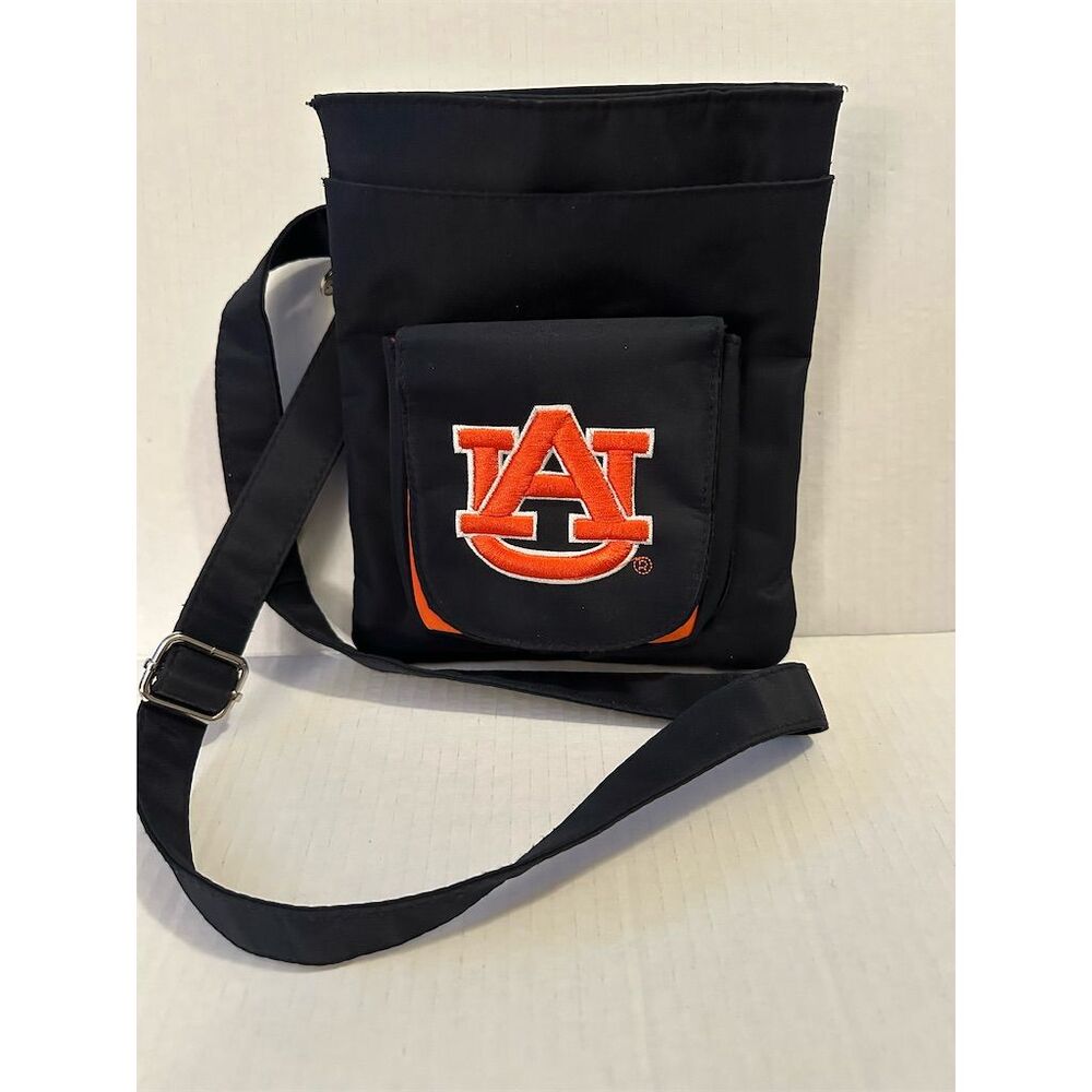 Auburn University Crossbody Bag Black Officially Licensed Fan Gear